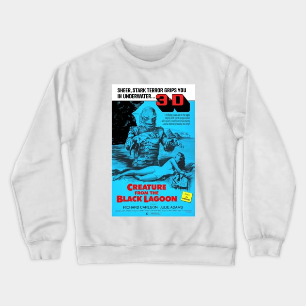 Creature from the Black Lagoon Crewneck Sweatshirt by ZippyFraggle1